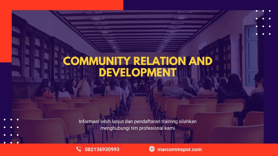 TRAINING COMMUNITY RELATION AND DEVELOPMENT JOGJA