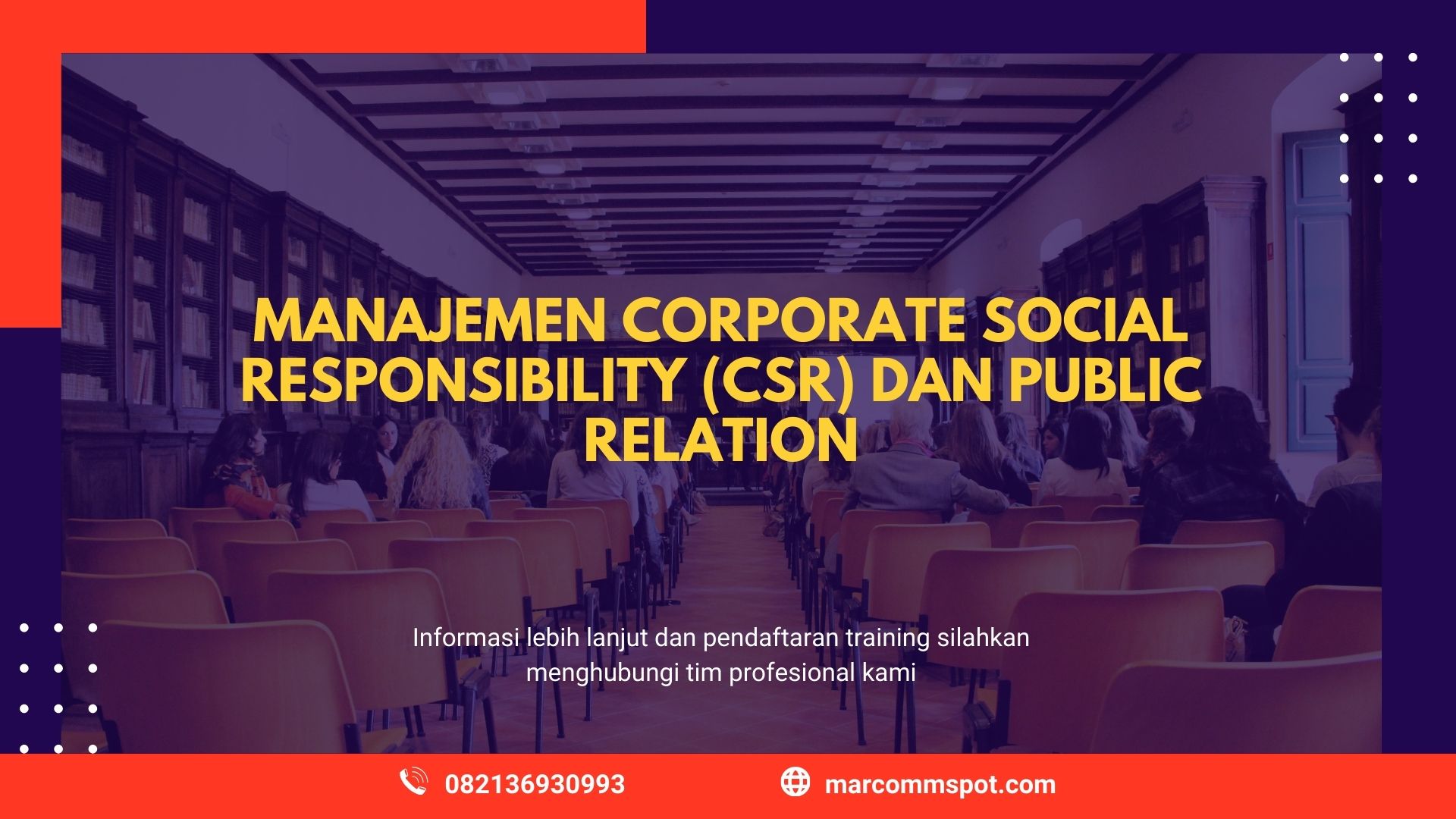 TRAINING MANAJEMEN CORPORATE SOCIAL RESPONSIBILITY JOGJA